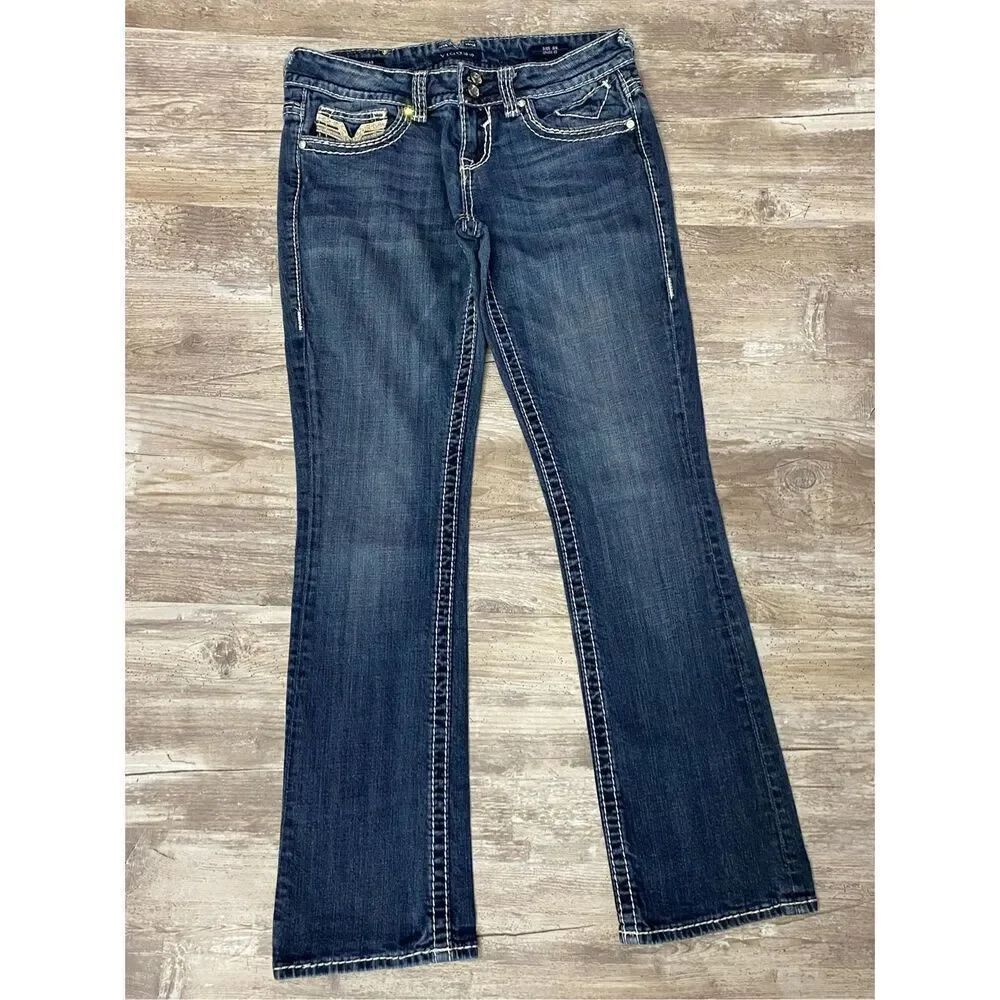 VIGOSS Dallas Slim Boot Cut Jeans Flap Pocket Women’s Size 5/6